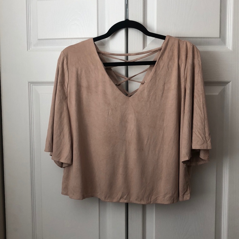 Back lace up top